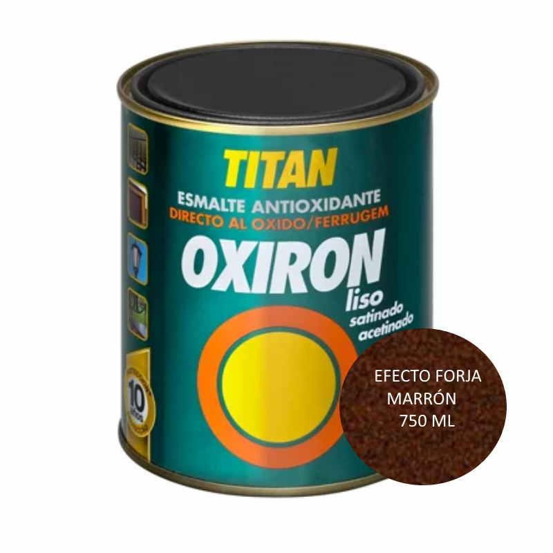 OXIRON LISO EFECTO FORJA SATINADO MARRON 750 ML