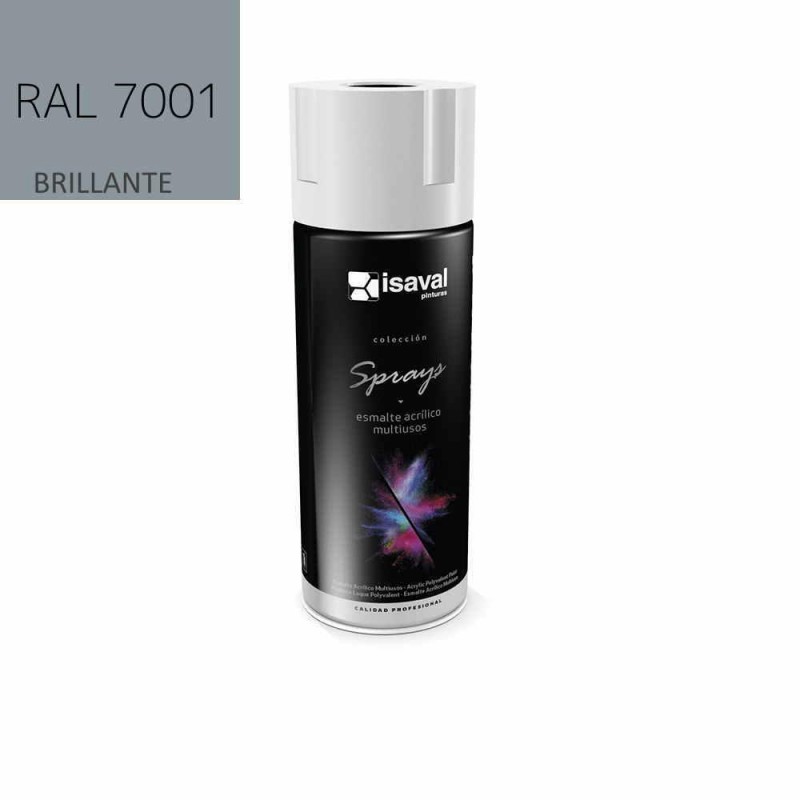 SPRAY RAL 7001 GRIS BRILLO 400 ML 