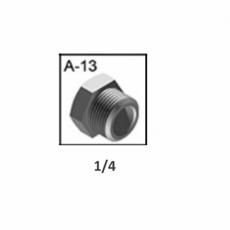 TAPON MACHO ROSCA 1/4