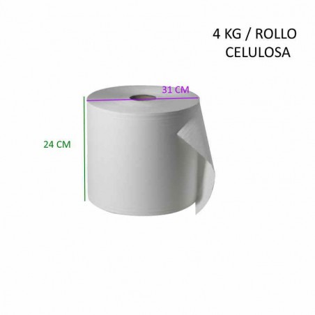 BOBINA PAPEL CELULOSA 4 KG