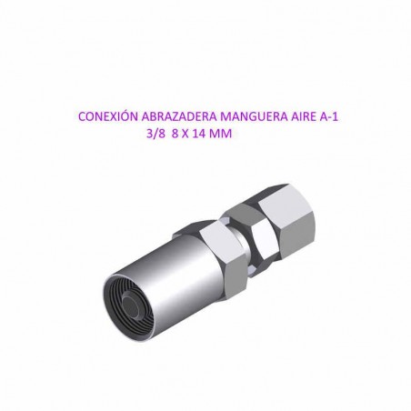 CONEXION ABRAZADERA MAGUERA MACHO A-1 3/8 8X14