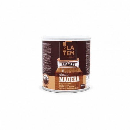 ESMALTE EFECTO MADERA CAOBA 500 ML