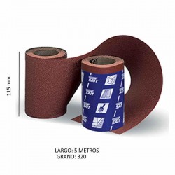 ROLLO LIJA TELA GRANO 320 5 MT 