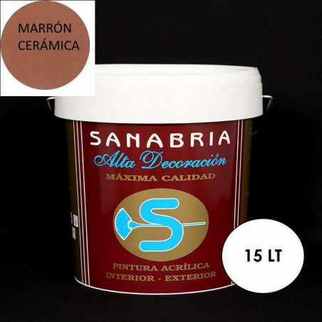 REVESTIMIENTO PETREO LISO MARRON CERAMICA 15 LT