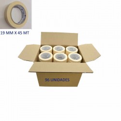 CAJA CINTA CARROCERO 19 MM X 45 MT (96 UNIDADES)