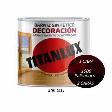 BARNIZ TINTE BRILLO PALISANDRO 250 ML TITAN