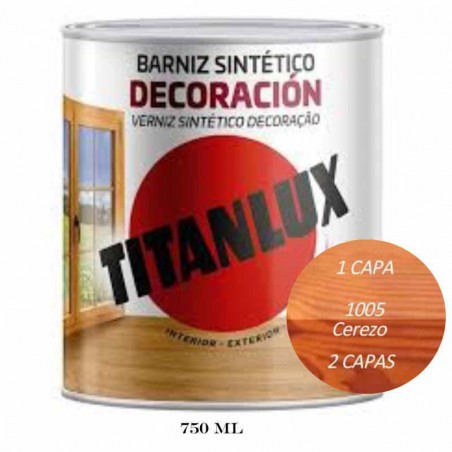 BARNIZ TINTE BRILLO CEREZO 750 ML TITAN