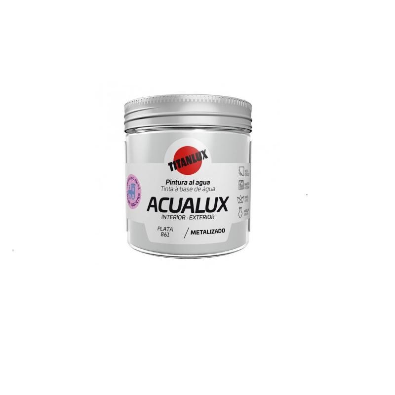 ACUALUX METALIZADO PLATA 250 ML 