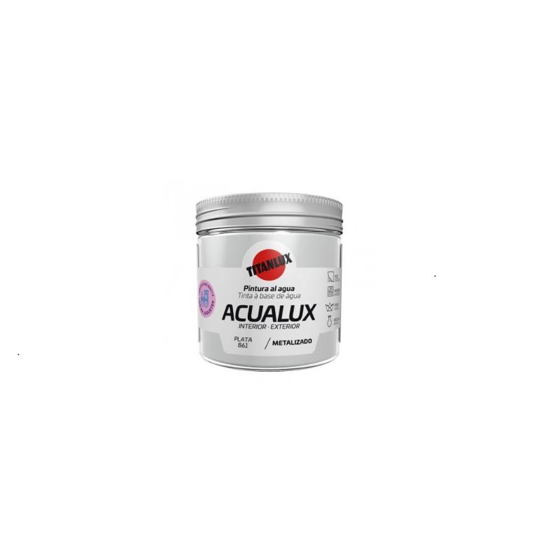 ACUALUX METALIZADO PLATA 75 ML