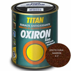 OXIRON LISO EFECTO FORJA MARRON 4 LT 