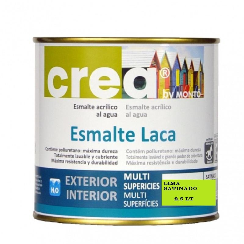 CREA ESMALTE LACA SATINADO LIMA 2 5 LT 