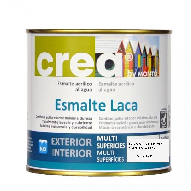 CREA ESMALTE LACA SATINADO BLANCO ROTO 2 5 LT 