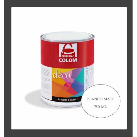 ESMALTE BLANCO MATE 750 ML COLOM