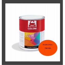 ESMALTE NARANJA 750 ML COLOM