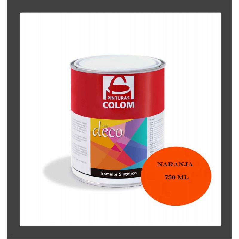 ESMALTE NARANJA 750 ML COLOM