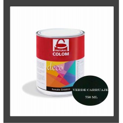 ESMALTE VERDE CARRUAJES 750 ML COLOM